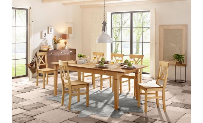 Стул Форест массив (белый воск/антрацит)